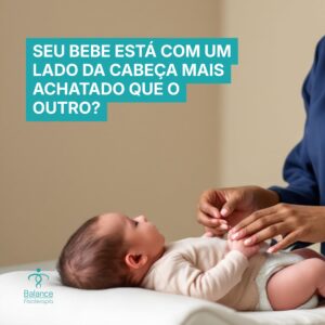 Um lado da cabeça mais achatado